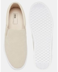 weiße Slip-On Sneakers von Asos