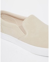 weiße Slip-On Sneakers von Asos