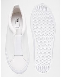 weiße Slip-On Sneakers von Asos