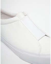 weiße Slip-On Sneakers von Asos