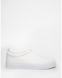 weiße Slip-On Sneakers von Asos