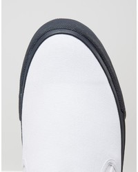 weiße Slip-On Sneakers von Asos