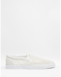 weiße Slip-On Sneakers von Asos