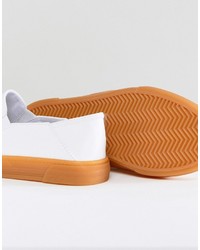 weiße Slip-On Sneakers von Asos