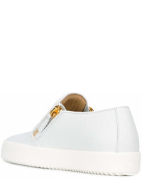 weiße Slip-On Sneakers von Giuseppe Zanotti Design