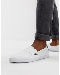 weiße Slip-On Sneakers von Lacoste