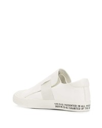 weiße Slip-On Sneakers von Zucca