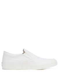 weiße Slip-On Sneakers von MAISON KITSUNE