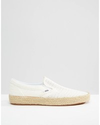 weiße Slip-On Sneakers von Vans