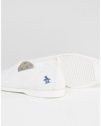 weiße Slip-On Sneakers von Original Penguin