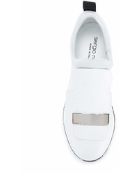 weiße Slip-On Sneakers von Sergio Rossi