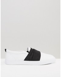 weiße Slip-On Sneakers von Asos