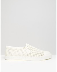 weiße Slip-On Sneakers von Asos