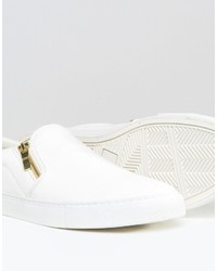 weiße Slip-On Sneakers von Asos