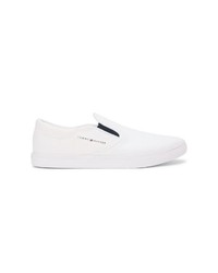 weiße Slip-On Sneakers von Tommy Hilfiger