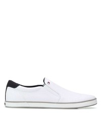 weiße Slip-On Sneakers von Tommy Hilfiger