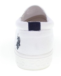 weiße Slip-On Sneakers von U.S. Polo Assn.