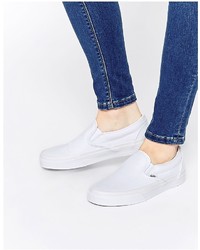 weiße Slip-On Sneakers von Vans