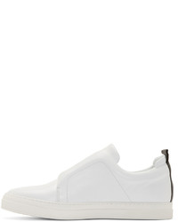 weiße Slip-On Sneakers von Pierre Hardy