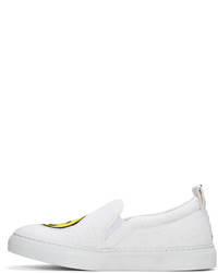 weiße Slip-On Sneakers von Joshua Sanders