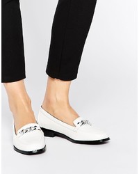 weiße Slipper von Asos