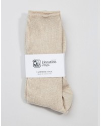 weiße Socken von Johnstons of Elgin