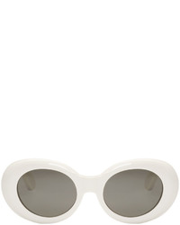weiße Sonnenbrille von Acne Studios