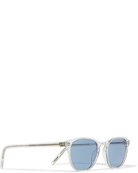 weiße Sonnenbrille von Oliver Peoples