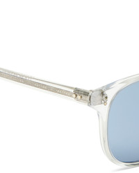 weiße Sonnenbrille von Oliver Peoples