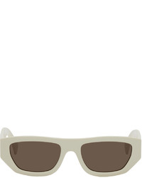weiße Sonnenbrille von Gucci