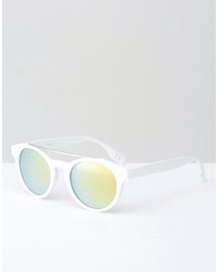 weiße Sonnenbrille von Jeepers Peepers