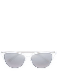 weiße Sonnenbrille von Monique Lhuillier