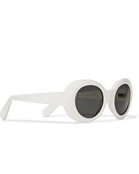 weiße Sonnenbrille von Acne Studios