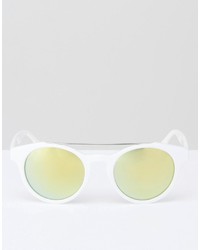 weiße Sonnenbrille von Jeepers Peepers