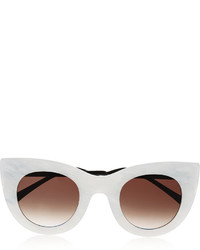 weiße Sonnenbrille von Thierry Lasry