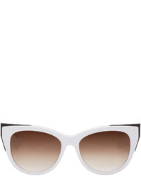 weiße Sonnenbrille von Thierry Lasry