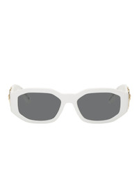 weiße Sonnenbrille von Versace