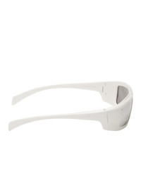 weiße Sonnenbrille von Rick Owens