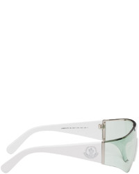 weiße Sonnenbrille von Moncler