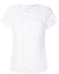 weiße Spitze Bluse mit Blumenmuster von MICHAEL Michael Kors