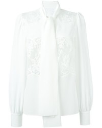 weiße Spitze Bluse von Dolce & Gabbana