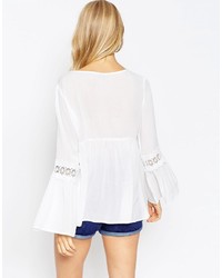 weiße Spitze Bluse von Asos