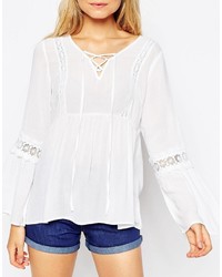 weiße Spitze Bluse von Asos