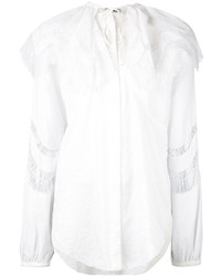 weiße Spitze Bluse von Nina Ricci