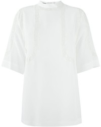 weiße Spitze Bluse von Rochas