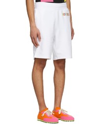 weiße Sportshorts von Moschino