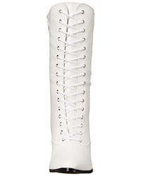 weiße Stiefel von Pleaser