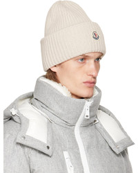 weiße Strick Mütze von Moncler