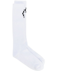 weiße Strick Socken von Marcelo Burlon County of Milan