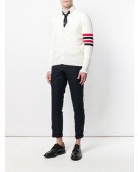 weiße Strickjacke von Thom Browne